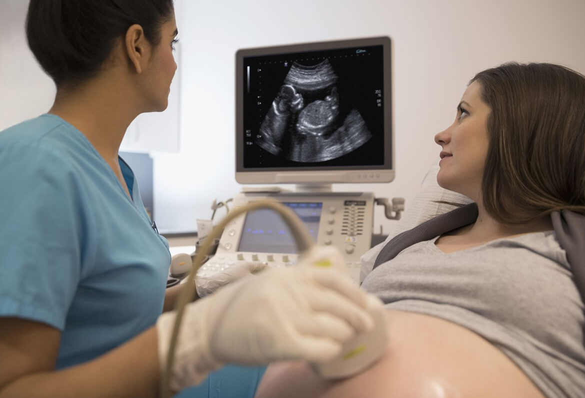 Transabdominal ultrasound
